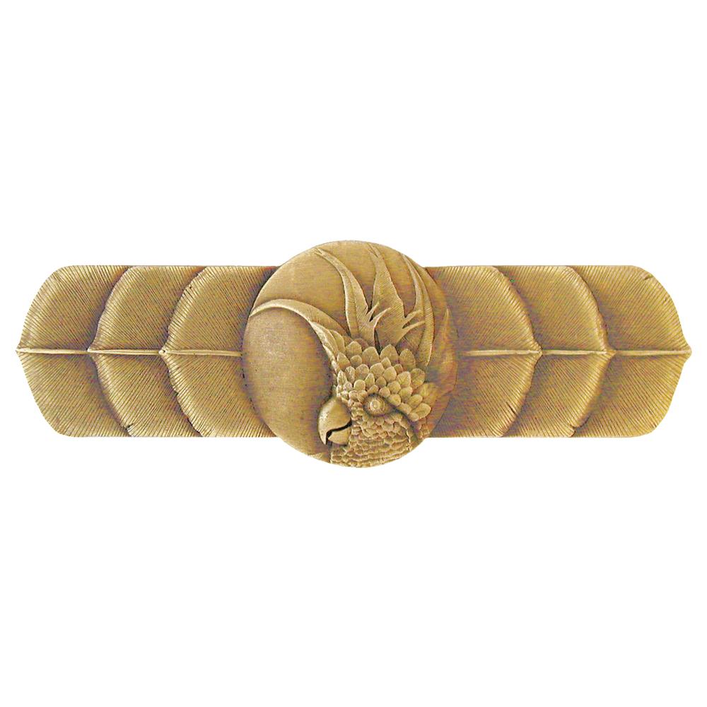 Notting Hill NHP-326-AB-R Cockatoo Pull Antique Brass (Horizontal - Right side)